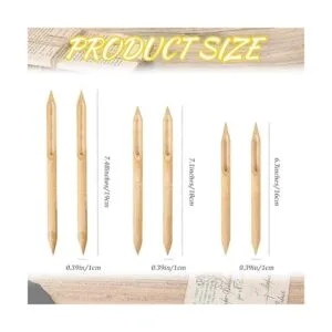 6 unidades de plumas de bambú de doble cabeza de bambú_2