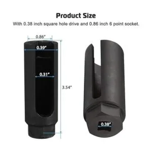 Enchufe de sensor de oxígeno con corte lateral de alambre_5