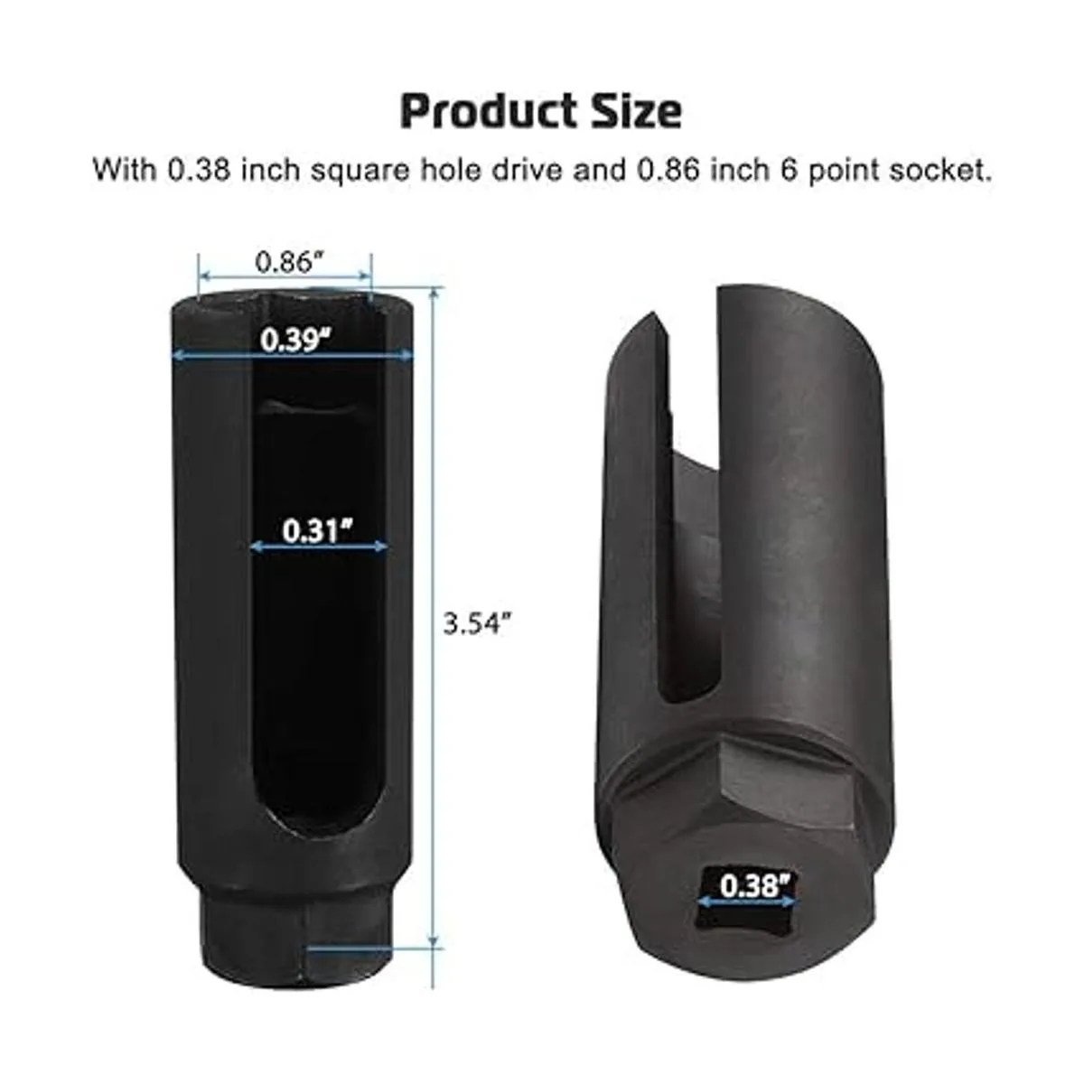 Enchufe de sensor de oxígeno con corte lateral de alambre_5