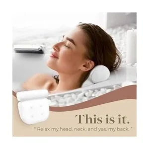 IndulgeMe Almohada de baño de lujo para bañera con_2