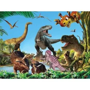 dinosaurio jurásico niños de 4 a 8 años rompecabezas_1