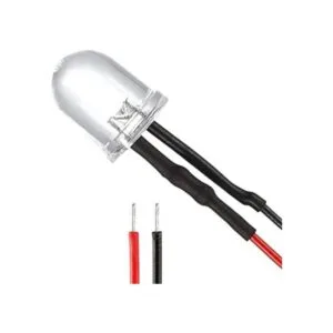 Uxcell 5 piezas de 0.394 in con cable LED rojo DC36 V_1