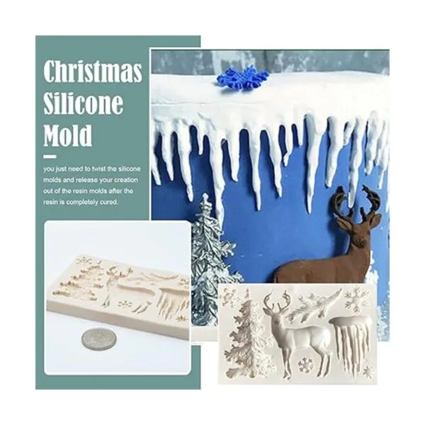 Molde de silicona de Navidad moldes de silicona de fondo_4