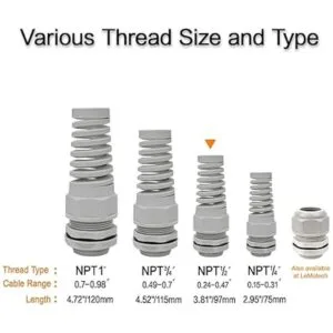 LeMotech 5 piezas NPT 12 pulgadas IP68 impermeable para_5