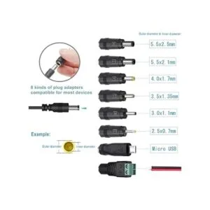 Adaptador de CA universal de 12 V 2 A cargador de fuente_3