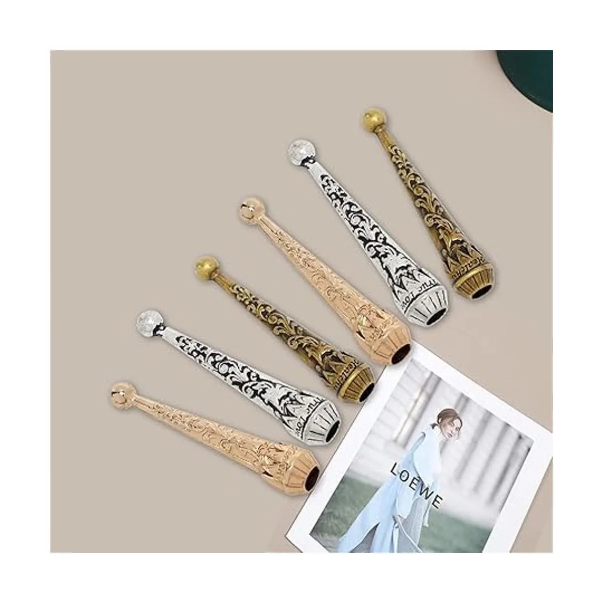 Darunfa 6 puntas de lazo Bolo de repuesto para hombres_3