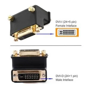 DTECH Adaptador DVI de 90 grados DVII hembra a DVID macho_3