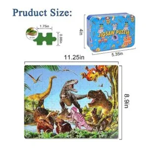 dinosaurio jurásico niños de 4 a 8 años rompecabezas_2