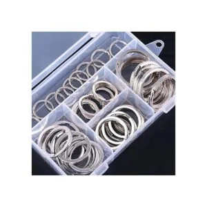 Swpeet 60 llaveros de metal multiusos para llaves de_5