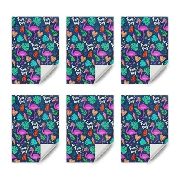 Geluode Aloha Papel de regalo de flamenco para todas las_3