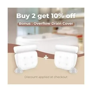IndulgeMe Almohada de baño de lujo para bañera con_7