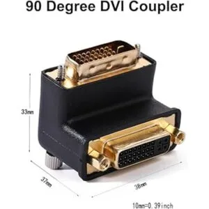 DTECH Adaptador DVI de 90 grados DVII hembra a DVID macho_2