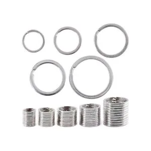 Swpeet 60 llaveros de metal multiusos para llaves de_7