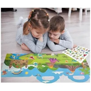 Juego de 3 libros de calcomanías reutilizables para niños_4