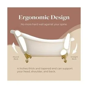 IndulgeMe Almohada de baño de lujo para bañera con_3