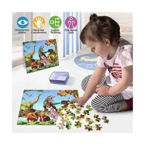 dinosaurio jurásico niños de 4 a 8 años rompecabezas_3