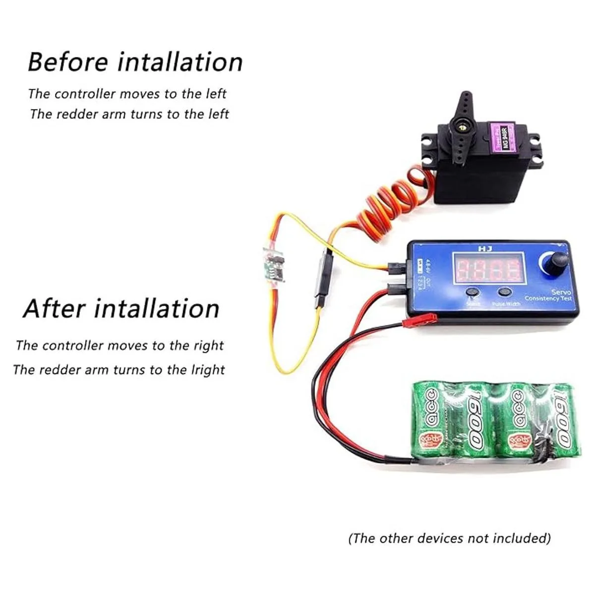 1 par RC servo señal inversor 3.6 V a 24 V 5 A inversor de_6