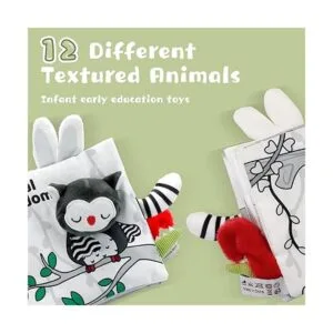 Crinkle Soft Libros para bebés de 0 a 6 meses libro de_4