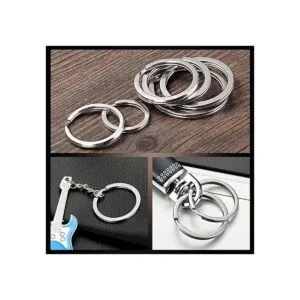 Swpeet 60 llaveros de metal multiusos para llaves de_6