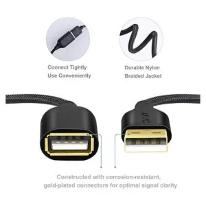 de extensión USB de 10 pies paquete de 2 cables de_2