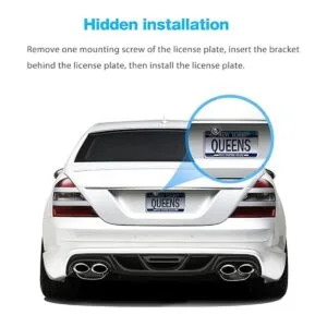 Universal Car Rear View Camera License Plate BracketDash_3