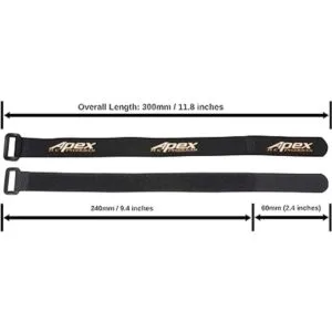 Paquete de 5 20 x 300 mm. Lipo batería y correas de_2