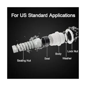 LeMotech 5 piezas NPT 12 pulgadas IP68 impermeable para_3