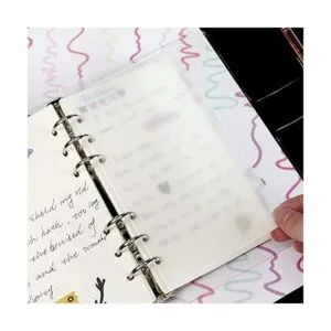 Carpeta transparente de 4 pestañas A6 divisores pestañas_6