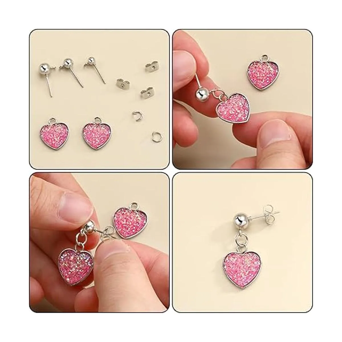 180 pendientes de bola con 200 pendientes de mariposa con_3