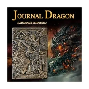 Cuaderno de escritura en relieve de dragón 3D con juego de_2