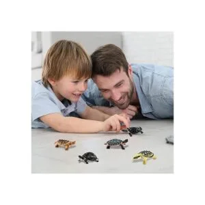 16 piezas de tortugas de plástico decoraciones de fiesta_5