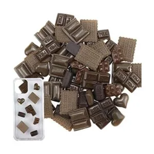 60 piezas de imitación de resina de chocolate con parte_1