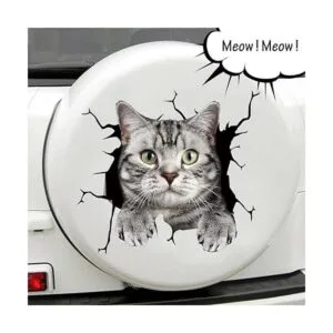 Calcomanías de vinilo para auto y gato calcomanías para_5