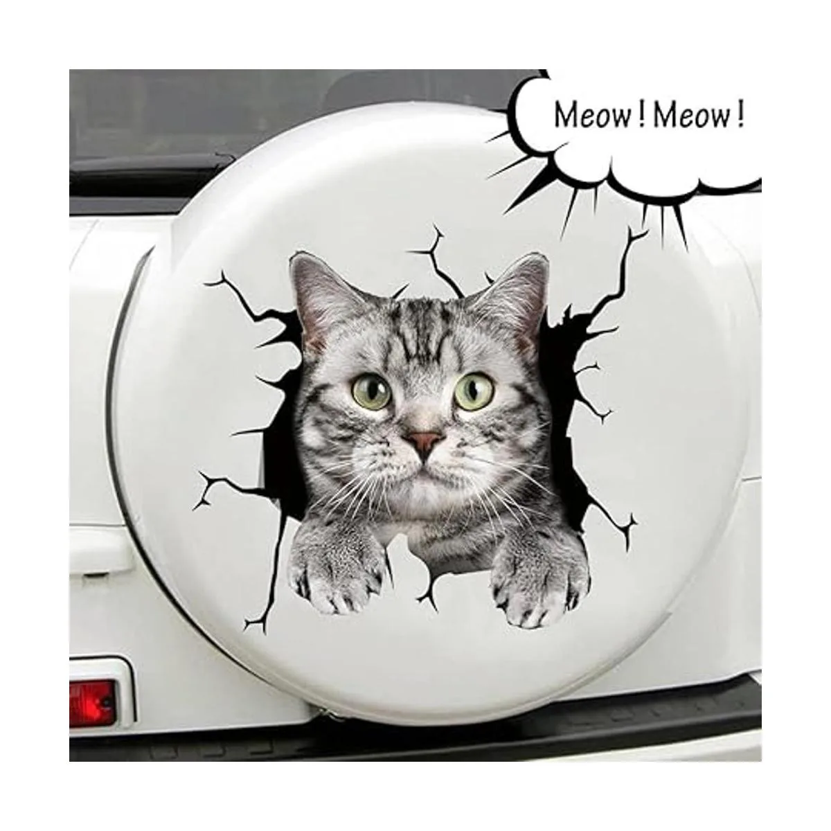 Calcomanías de vinilo para auto y gato calcomanías para_5