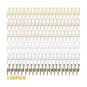 120 colgantes de 6 colores con forma de rayo de aleación_2