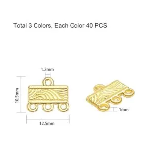 PH PandaHall 120 conectores de collar 3 colores_2