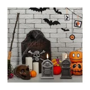 2 piezas de molde para velas de piedra sepulcral de_5