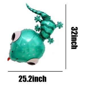 HORUIUS Gecko Globo de papel de aluminio Gecko Globos de_2