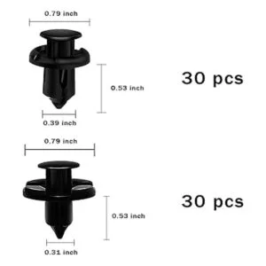 Juego de 200 clips de retención de automóvil de plástico_3