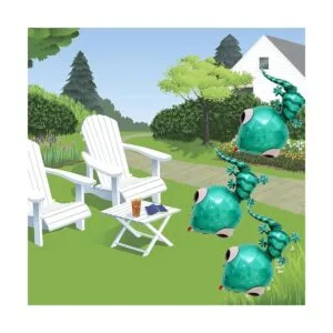 HORUIUS Gecko Globo de papel de aluminio Gecko Globos de_4