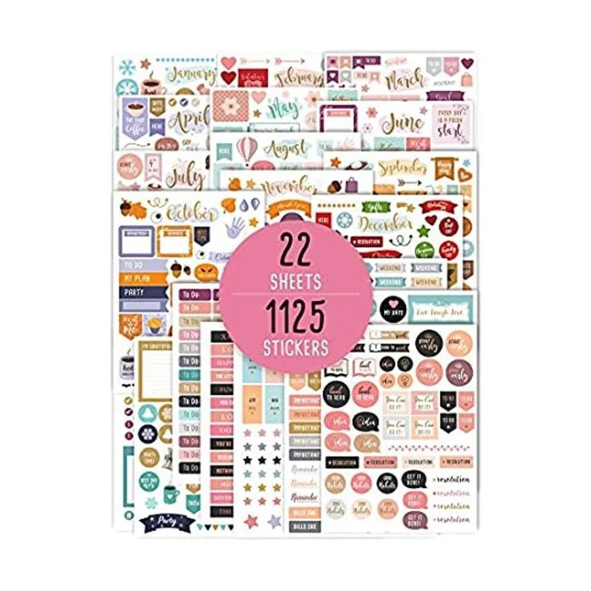 Pegatinas estéticas para planificador mensual Más de_1