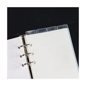 Carpeta transparente de 4 pestañas A6 divisores pestañas_2