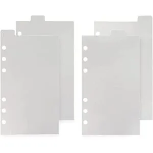 Carpeta transparente de 4 pestañas A6 divisores pestañas_1