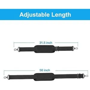 MOSISO Correa de hombro de 56 pulgadas ajustable gruesa_3