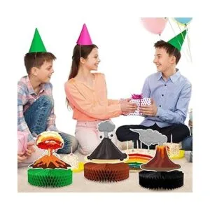 6 piezas de centro de mesa volcán para decoración de_4