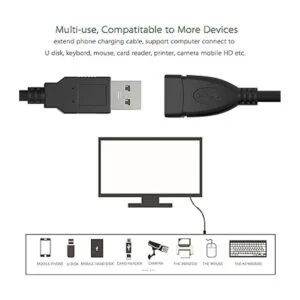 SaiTech IT Paquete de 4 cables adaptadores de enchufe USB_4