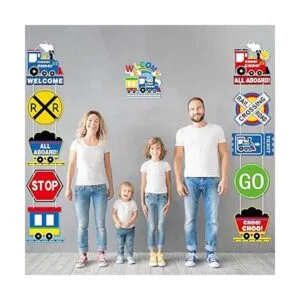 Letrero temático de cruce de tren de ferrocarril letrero_6