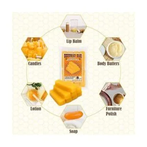 TRINIDa Barras de cera de abeja amarilla de 8 onzas_3