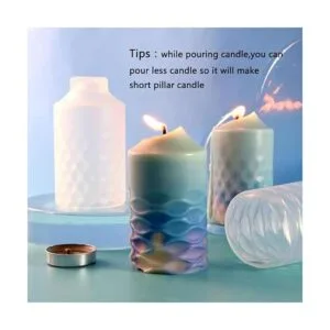 Moldes de velas cilíndricas de silicona moldes de velas_4