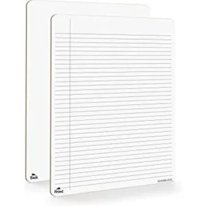 Cuaderno de borrado en seco tablero rayado para la_1